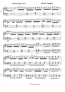 Scherzos, Op.73: Scherzo No.3 in Do Maggiore by Marzia Gaggioli