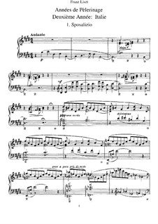 Второй год. Италия, S.161: Сборник by Франц Лист