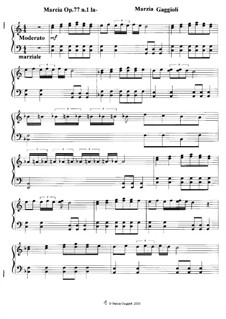 Marcia No.1 in La Minore, Op.77: Marcia No.1 in La Minore by Marzia Gaggioli