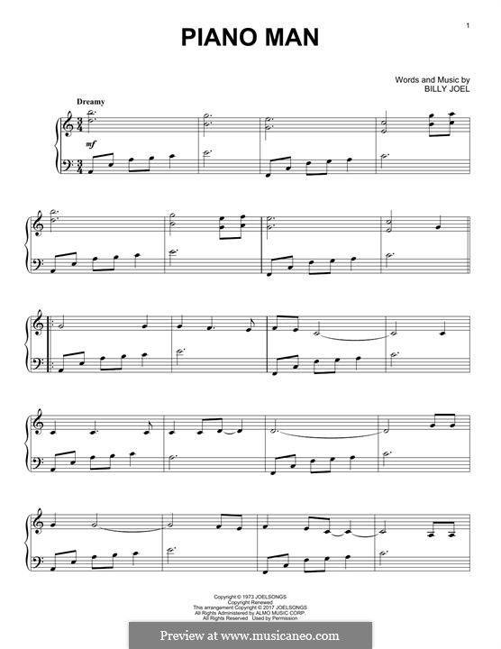 Piano Man: Для фортепиано by Billy Joel
