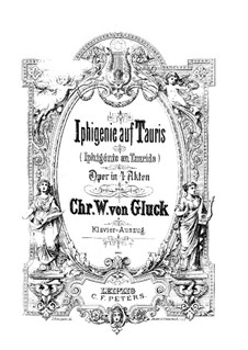 Ифигения в Тавриде, Wq.46: Клавир с вокальной партией by Кристоф Виллибальд Глюк