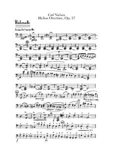 Гелиос. Увертюра, Op.17: Партия виолончели by Карл Нильсен