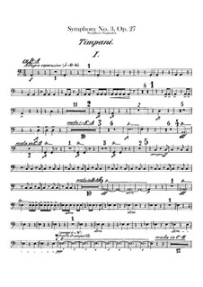 Симфония No.3 'Экспансивная', FS 60 Op.27: Партия литавр by Карл Нильсен