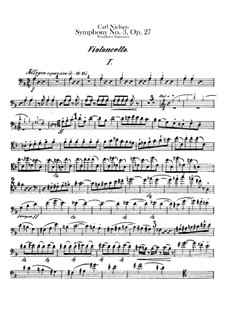 Симфония No.3 'Экспансивная', FS 60 Op.27: Партия виолончели by Карл Нильсен