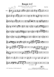 Boogie in C, Op.18: Flötenstimme by Paul Nutt