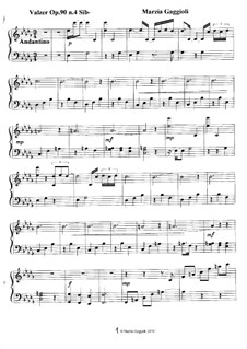 Valzers, Op.90: Valzer No.4 in Si Bemolle Minore by Marzia Gaggioli