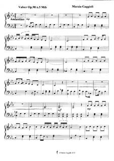 Valzers, Op.90: Valzer No.5 in Mi Bemolle Maggiore by Marzia Gaggioli