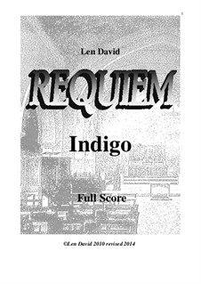 Requiem Indigo: Партитура by Len David