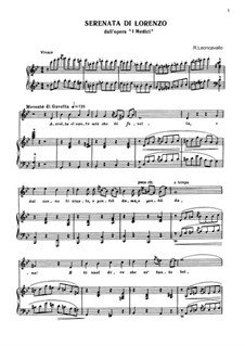 Медичи: Serenata di Lorenzo by Руджеро Леонкавалло