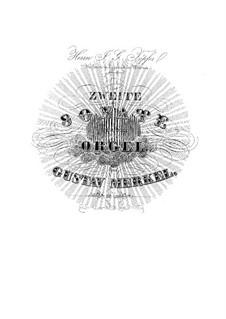 Соната для органа No.2 соль минор, Op.42: Соната для органа No.2 соль минор by Густав Адольф Меркель