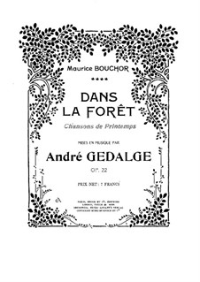 Dans la Foret, Op.22: Dans la Foret by Андре Жедальж