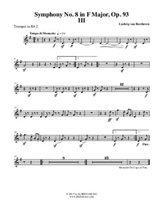 Часть III: Труба in B 2 (транспонированная партия) by Людвиг ван Бетховен