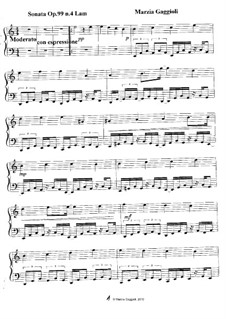 Sonatas, Op.99: Sonata No.4 in La Minore by Marzia Gaggioli
