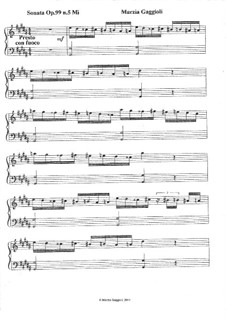 Sonatas, Op.99: Sonata No.5 in Mi Minore by Marzia Gaggioli