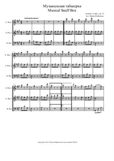 Музыкальная табакерка, Op.32: For trio recorders by Анатолий Лядов