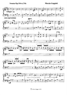 Sonatas, Op.104: Sonata No.2 in Re Maggiore by Marzia Gaggioli