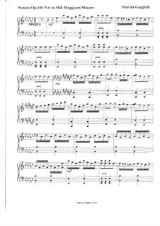 Sonatas, Op.104: Sonata No.6 in Mi Bemolle Maggiore by Marzia Gaggioli