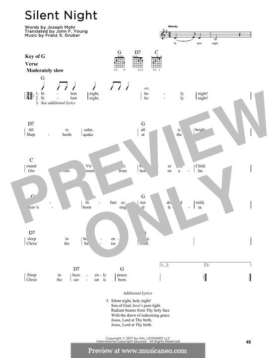 Guitar version: Для одного исполнителя by Франц Ксавьер Грубер