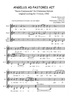 Angelus ad Pastores ait: Angelus ad Pastores ait by Клаудио Монтеверди