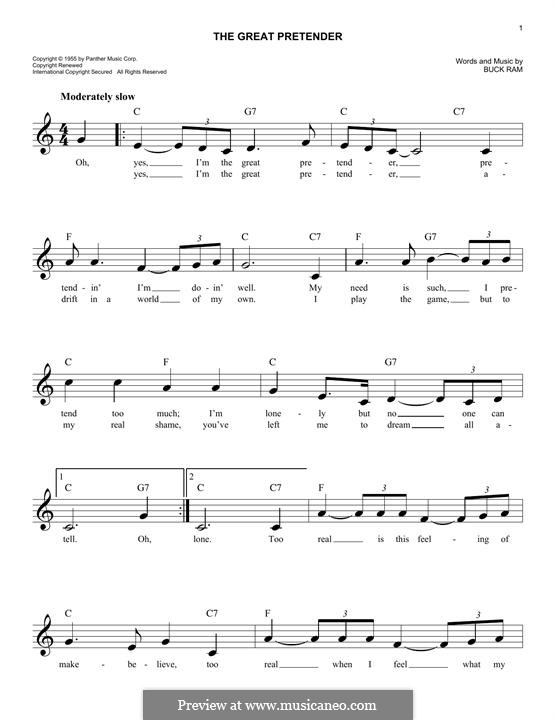 The Great Pretender (The Platters): Мелодия by Buck Ram