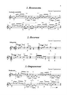 3 пьесы для начинающих: Нежность, Полечка, Отражение: 3 пьесы для начинающих: Нежность, Полечка, Отражение by Лилия Герасимчук