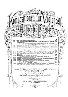 Три маленькие пьесы для трех виолончелей, Op.1: Партия II виолончели by Альфред Пестер