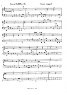 Sonatas, Op.110: Sonata No.3 in Do Maggiore by Marzia Gaggioli