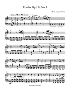 Rondòs, Op.114: Rondò No.3 in Fa Maggiore by Marzia Gaggioli