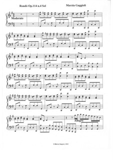 Rondòs, Op.114: Rondò No.4 in Sol Maggiore by Marzia Gaggioli