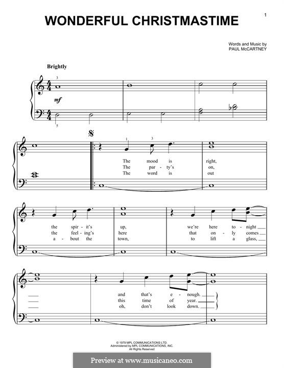 Wonderful Christmastime: Для фортепиано by Paul McCartney
