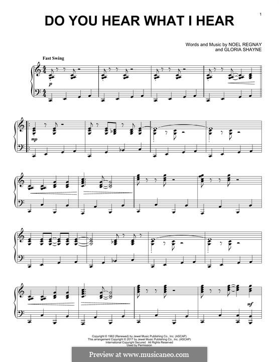 Piano version: Для одного исполнителя by Gloria Shayne, Noël Regney
