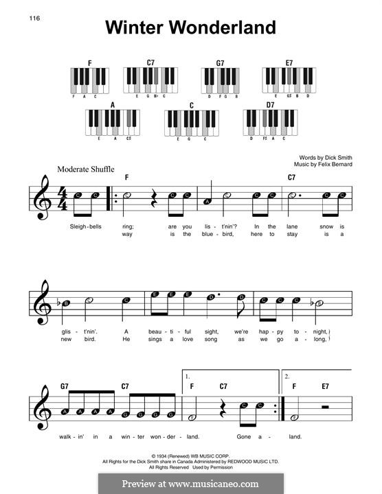 Piano version: Bog notes by Felix Bernard