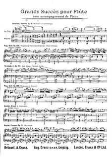 Блестящая фантазия для флейты и фортепиано на темы из оперы Гуно 'Фауст', Op.189: Партитура by Вильгельм Попп