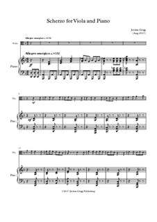 Scherzo for Viola and Piano: Scherzo for Viola and Piano by Jordan Grigg
