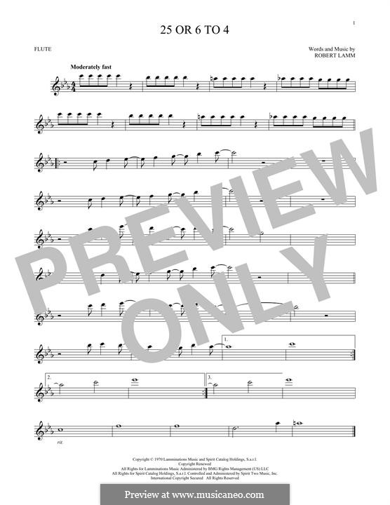 25 or 6 to 4 (Chicago): Для флейты by Robert Lamm