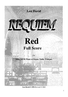 Requiem Red: Партитура by Len David