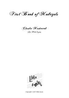Тетрадь 1 (для пяти голосов), SV 23–39: Arrangement for quintet instruments by Клаудио Монтеверди