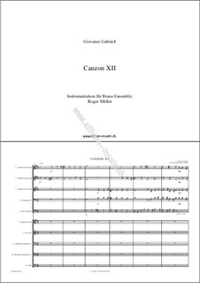 Canzon XII: Canzon XII by Джованни Габриэли