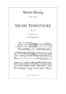 Sechs Tonstücke für Orgel, Op.19: Sechs Tonstücke für Orgel by Мориц Брозиг
