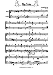 На прекрасном голубом Дунае, Op.314: For guitar by Иоганн Штраус (младший)