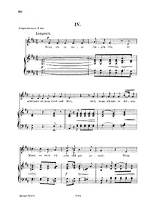 No.4 Встречаю взор твоих очей: For voice and piano, low voice by Роберт Шуман