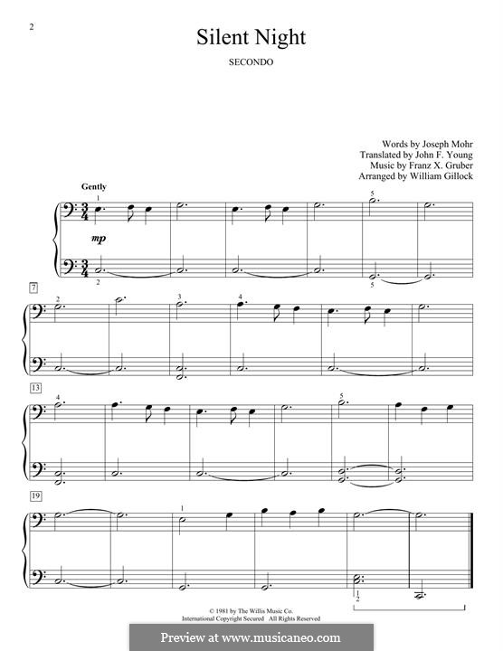 Piano version: Для одного исполнителя by Франц Ксавьер Грубер