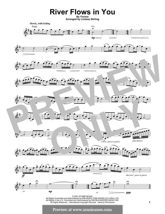 River Flows in You: Для скрипки by Yiruma