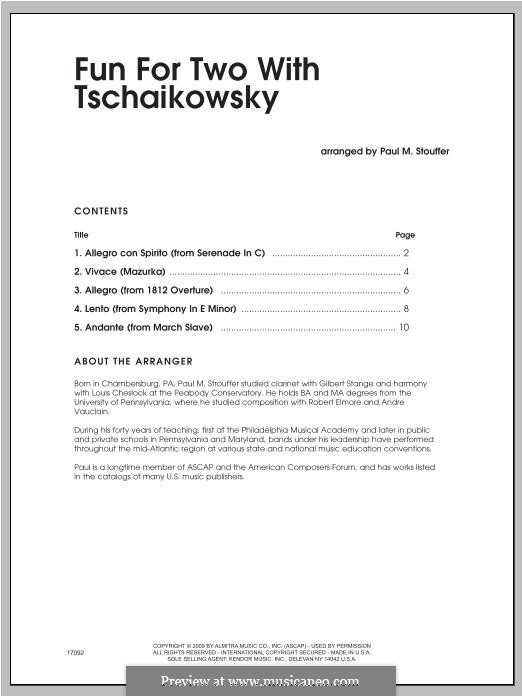 Fun for Two with Tschaikowsky: Trumpet duet by Петр Чайковский