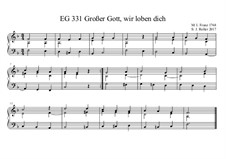 Großer Gott, wir loben dich (F-Dur) EG 331: Großer Gott, wir loben dich (F-Dur) EG 331 by Joachim Roller