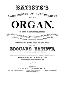 Voluntaries for Organ. Book II, Op.42: Voluntaries for Organ. Book II by Эдуар Батисте