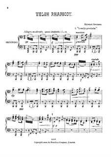 Welsh Rhapsody: Для фортепиано в 4 руки by Эдуард Герман