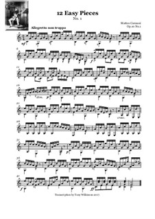 Двенадцать легких пьес, Op.10: Весь сборник by Маттео Каркасси