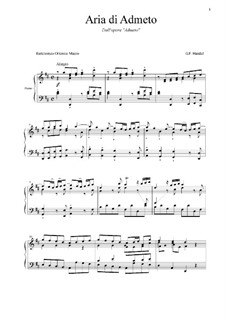 Admetus, King of Thessaly, HWV 22: Cangio d'aspetto il crudo fato... by Георг Фридрих Гендель