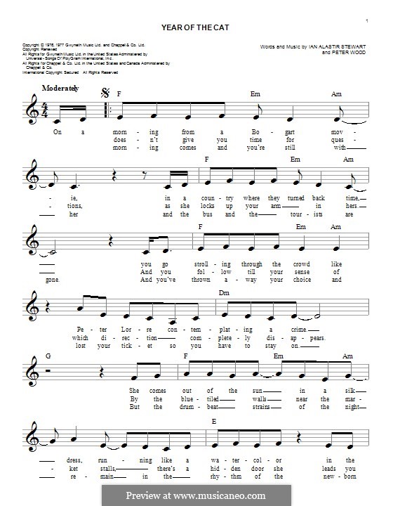 Year of the Cat: Мелодия by Al Stewart, Peter Wood